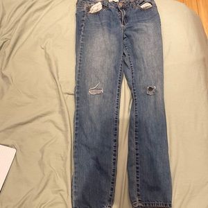 Blue ripped Low Rise RSQ jeans